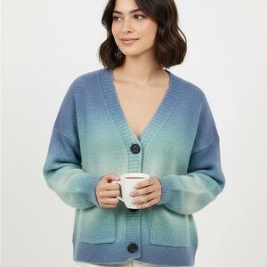 NYC knits Blue Cardigan Sweater
